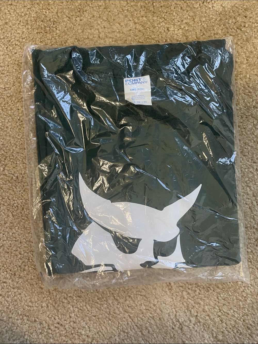 Bobcat Dark Green Short Sleeve Tee with Bold White Graphic